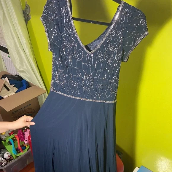 JKARA Navy Blue Dress - Picture 5 of 6
